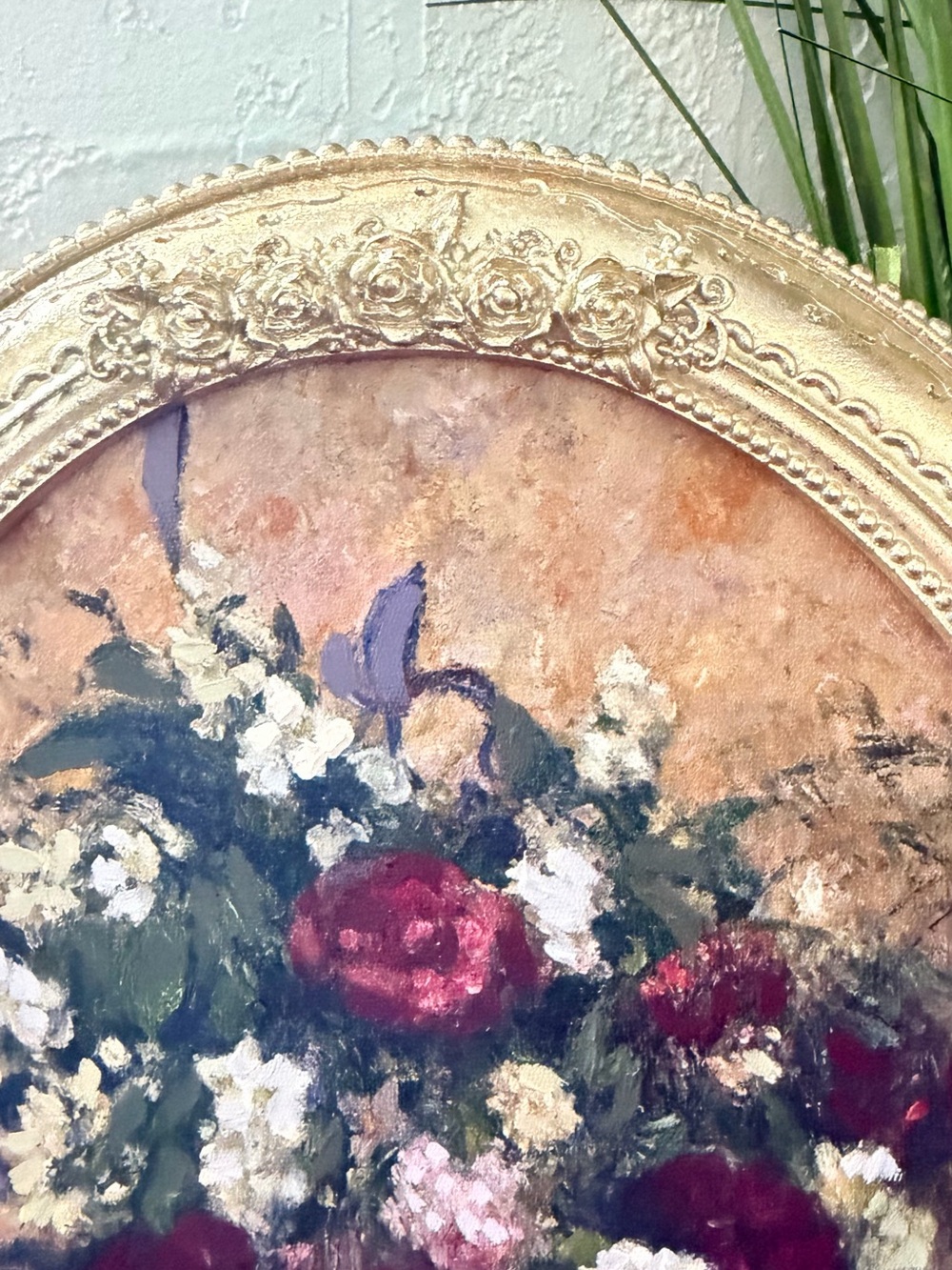 Camille Pissarro "Vase of Flowers" Framed Oval Art Print - Signed - Picture 7 of 12